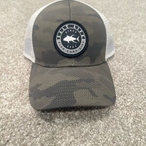 Salt Life Gray and White Trucker Hat